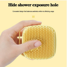 SILICONE MASSAGE BATH BODY BRUSH WITH SHAMPOO DISPENSER, SCRUBBER