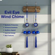 Decorative Evil Eye Hanging Wind Chime Set (2 Pc Set)