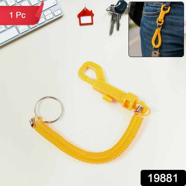 Coiled Retractable Keychain