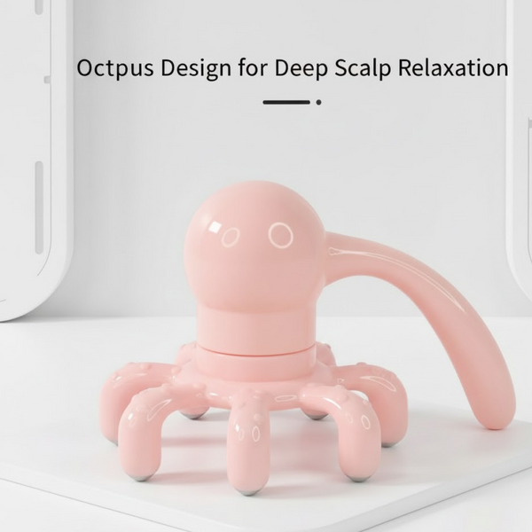 Scalp Relax Octopus Massager – Long Ergonomic Head Massager for Adults