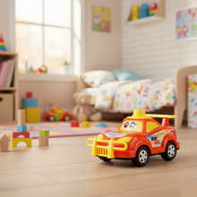 Funwoods Friction-Powered Cartoon Racing Car Toy - (1 Pc)