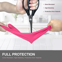 Reusable Silicone Cleaning Brush Scrubber Gloves (Multicolor)