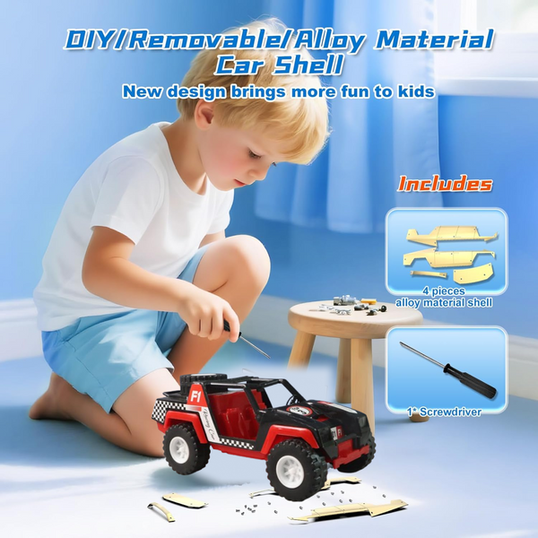 Funwoods Free-Wheel Racing Jeep Toy Car - (1 Pc)