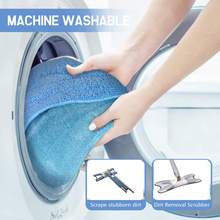 Adjustable 360° Flat Hand Mop: Floors, Walls, Ceilings (Easy Squeeze)