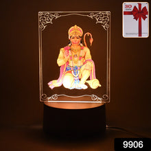 Hanuman Ji 3D Frame with Light