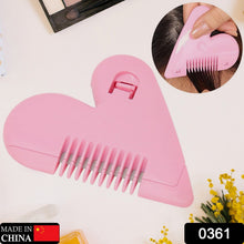 Plastic hair cutting comb