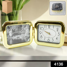 Alarm clock with photo frame