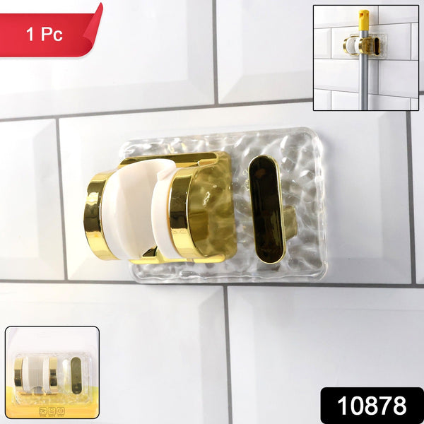 Strong grip broom holder for wall