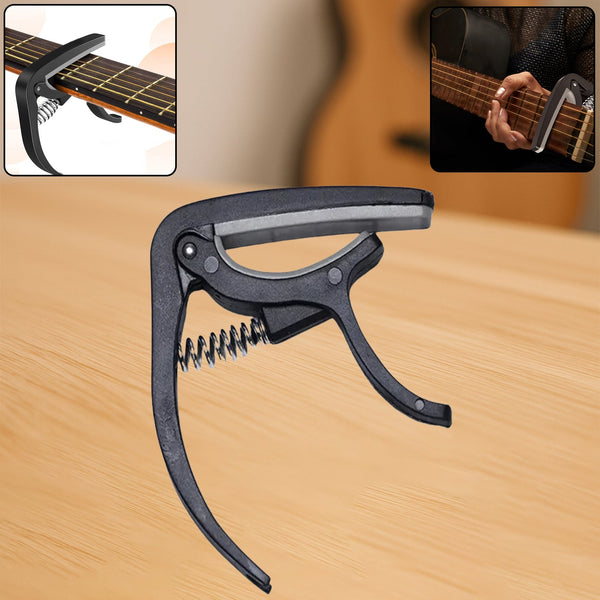 Guitar Capo with Pickup Stand – Soft Capo for Acoustic & Electric Instruments