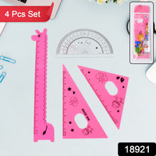 Cute Cartoon Giraffe Ruler / Scale Meter Ruler / Triangle Ruler (4 Pc Set)