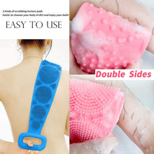 Eco-Friendly Silicone Shower Brush & Back Scrubber Towel