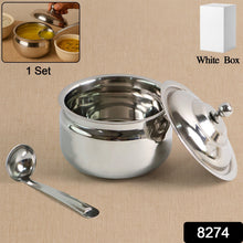 Premium Stainless Steel Ghee Pot (1 Set)