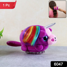 Kids Unicorn Plush Hair Brush