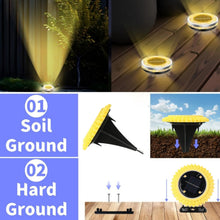 4 Pack Solar Ground Lights