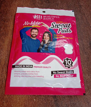 Underarms Sweat Pads Disposable Highly Absorbent Pads Cotton (Pack of 10)