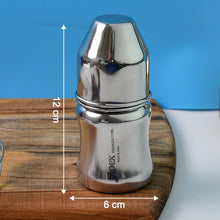 Apex Premium Stainless Steel Baby Feeding Bottle (125 ML / 1 Pc)