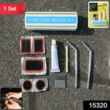 Bicycle Tire Repair Kit – Portable Puncture Repair Set with Adhesive (1 Set / Mix Design)