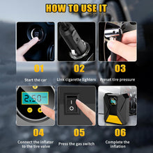Mini Digital Portable Car Tyre Air Compressor - (1 Pc)