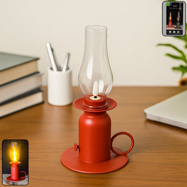 Vintage Style Plastic Candle Light LED Lamp