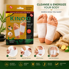 Cleansing Detox Foot Pads Ginger  Salt Foot Patch - (10pcs)