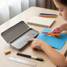 multi compartment pencil case organizer box set