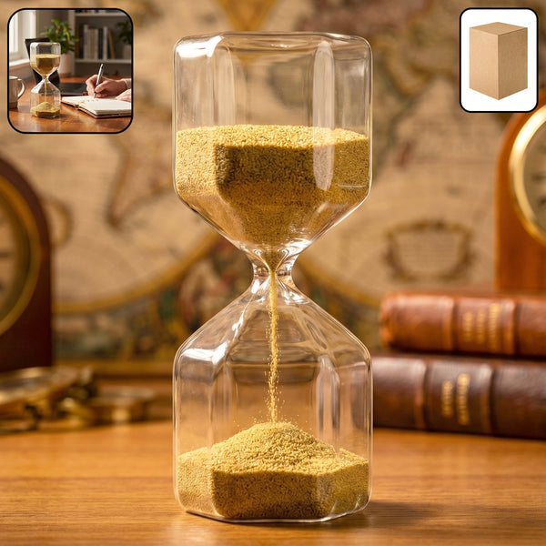 4-Minute approx Sand Timer Hourglass – Decorative Glass Timer (1 Pc)