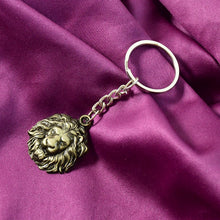 Premium Lion Head Metal Keychain (1 Pc)