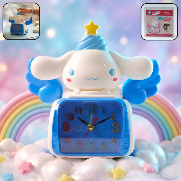 Cartoon bunny angel alarm clock