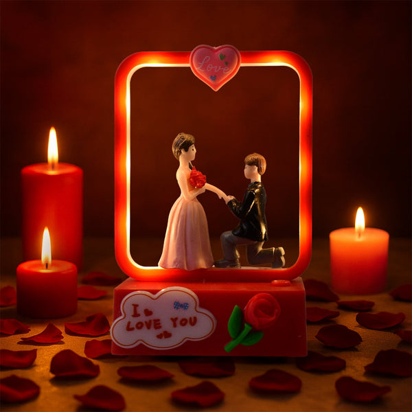 Romantic LED Love Couple Decorative Night Lamp Showpiece (1 Pc)