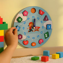 Aditi Wooden Educational Learning Clock Toy with Movable Hands