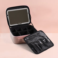 Pink Premium LED Light Makeup Organizer Box (1 Pc)