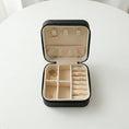 Mini PU leather jewellery travel box portable compact organizer India