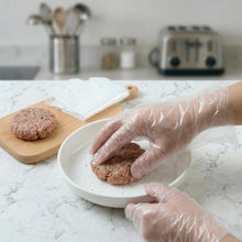 Disposable Clear Plastic Gloves (100  Pc, Medium)