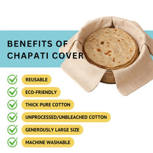 Pure Cotton Roti Mate Cloth, Round roti Cover (51 × 51 Cm, 1 Pc)