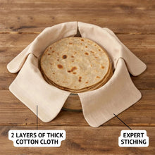 Multipurpose Cotton Roti Cloth Cover, Round Roti Cover  (51 x 51 cm, Pack of 2 )