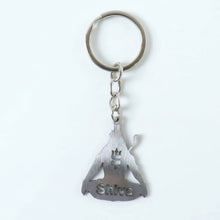 trishul design metal keychain
