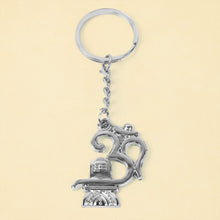 Shivling Trishul Metal Keychain Set (5 Pc Mix Design)