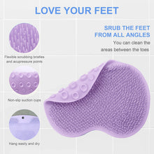 Purple Silicone Bath Massage Cushion – Suction Cup Exfoliating Foot Scrubber & Mat