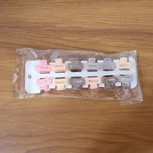 Stylish Mini Hair Claw Clips Set, 12 Pc