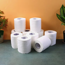 Toilet Tissue Rolls – Soft Embossed Bathroom Tissue, 220 Sheets × 10 Rolls