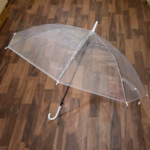 Premium Transparent Dome Umbrella with Curved Handle (1 Pc)
