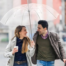 Premium Transparent Dome Umbrella with Curved Handle (1 Pc)