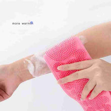 Eco-Friendly Silicone Shower Brush & Back Scrubber Towel