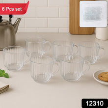 Unbreakable Transparent Plastic Tea Cups (Set of 6 Pc)