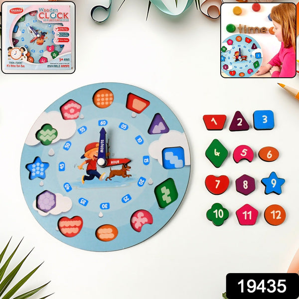 Wooden Educational Clock for Kids