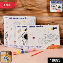 Cosmic Space Theme Kids Painting and Coloring Kit