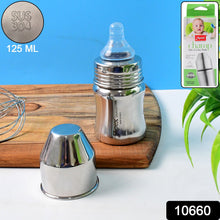 Apex Premium Stainless Steel Baby Feeding Bottle (125 ML / 1 Pc)