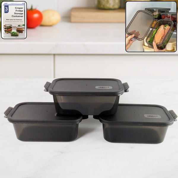 Rectangular Food Storage Containers - (3 Pc / Set)