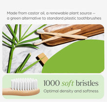 Eco-Friendly Natural Bamboo Toothbrush with Medium Bristles (2 Pc)
