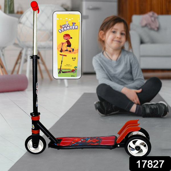 Kids 3-Wheel Leg Push Scooter with Adjustable Height (4–8 Years)